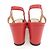 Timeless Chanel Slingback Lederschuhe Rot - Ansicht 5
