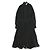 Polo Ralph Lauren Plissee-Georgette-Kleid aus Polyester Schwarz