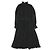 Polo Ralph Lauren Plissee-Georgette-Kleid aus Polyester Schwarz - Ansicht 2