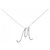 Autre Marque Au750 Diamanten Initial M Halskette Silber