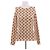 Marine Serre Top beige con lunas negras
