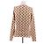 Marine Serre Top beige con lunas negras - vista 2