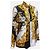 Versace Seidentwill-Hemd mit Barock-Print - Schwarz, Weiß, Gold Mehrfarben - Ansicht 2