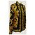 Camicia in seta Versace Stampa Barocca Medusa - Nero e Oro - vista 2