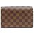 Borsa a Spalla Louis Vuitton Damier Portefeuille Vavin Marrone Nero - vista 3
