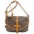Louis Vuitton M42256 Saumur 30 Borsa a Spalla Monogramma - vista 2