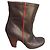 Botines de piel Karine Arabian Castaño