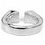 Hermès Hermes Clou de Forge Silver Band Ring Silvery - view 4