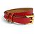 Hermès Pulseira Pop H Double Tour em couro HERMES Vermelho