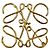 Spilla con logo Anagram Loewe D'oro
