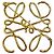 Spilla con logo Anagram Loewe D'oro - vista 2