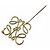 Spilla con logo Anagram Loewe D'oro - vista 4