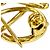 Spilla con logo Anagram Loewe D'oro - vista 5