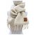 Loewe Mohair-Wollstola mit Fransen in Elfenbein Roh - Ansicht 3