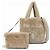 Borsa a tracolla in pelle di pecora beige Prada