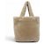 Borsa a tracolla in pelle di pecora beige Prada - vista 3