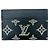 Louis Vuitton Navy Blue Monogram Shadow Card Case