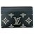 Louis Vuitton Navy Blue Monogram Shadow Card Case - view 2