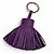 Hermès Portachiavi Hermes Carmen Violet con Hardware Argentato Porpora