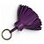 Hermès Portachiavi Hermes Carmen Violet con Hardware Argentato Porpora - vista 4