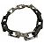 Louis Vuitton Monogram Chain Armband Schwarz Silber