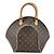Borsa Louis Vuitton Ellipse MM Marrone