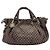 Céline Celine Macadam Muster 2-Way Handtasche Braun