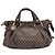 Céline Celine Macadam Muster 2-Way Handtasche Braun - Ansicht 2