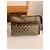 Gucci Pochette GG Supreme Canvas Marrone Beige - vista 3