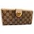 Cartera Gucci GG Supreme de lona con cierre de corazón Castaño Beige