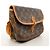 Borsa a spalla Louis Vuitton Monogram Gibeciere PM Marrone - vista 2