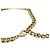 Colar de corrente curva com o logotipo Coco da Chanel Dourado Cru - vista 5