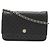 Borsa a Spalla con Catena e Portafoglio Chanel Micro Matelassé Nero - vista 2
