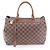 Louis Vuitton Damier Greenwich Leder Tote Bag Damier ebene