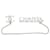 Spilla Chanel Silver CC in ottone e strass con catena Argento  - vista 1