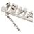 Spilla Chanel Silver CC in ottone e strass con catena Argento  - vista 3