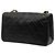 Chanel Black Medium Quilted Lambskin Full Flap Nero - vista 2