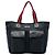 Tote Gucci Black GG Canvas Web Double Pockets Nero