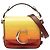 Bolsa Chloé Yellow Mini Ombre em couro com relevo de crocodilo e detalhe C Amarelo