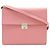 Portafoglio Hermès Pink Chevre Mysore Clic 16 con tracolla Rosa