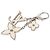 Portachiavi Louis Vuitton Fleur de Epi argentato Argento - vista 2
