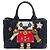 Borsa Satchel Robot di Prada in denim con bordi in Saffiano nero Small