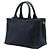 Borsa Satchel Robot di Prada in denim con bordi in Saffiano nero Small - vista 2