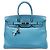 Hermès Blue Swift Birkin Retourne 35 Blu chiaro