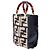Fendi Mini Borsa Shopper Sunshine in Raffia Zucca Nero - vista 2