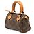 Louis Vuitton Brown Monogram Mini Speedy HL Castaño - vista 2