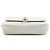 Borsa a tracolla casual Chanel White Quilted Goatskin Bianco Bianco sporco - vista 3