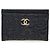 Tarjetero Chanel Blue CC Embossed Lambskin Camellia Azul Azul marino
