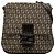 Fendi Marrone Zucchino Canvas Crossbody Marrone scuro