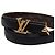 Cintura reversibile Pretty LV in pelle nera e monogram Louis Vuitton - vista 4